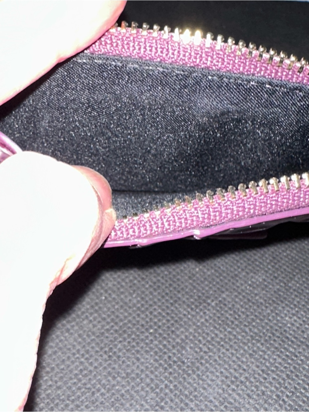 Sale Brahmin Passion Purple Lennon Croc-Embossed Zip Wallet EUC - Picture 3 of 3
